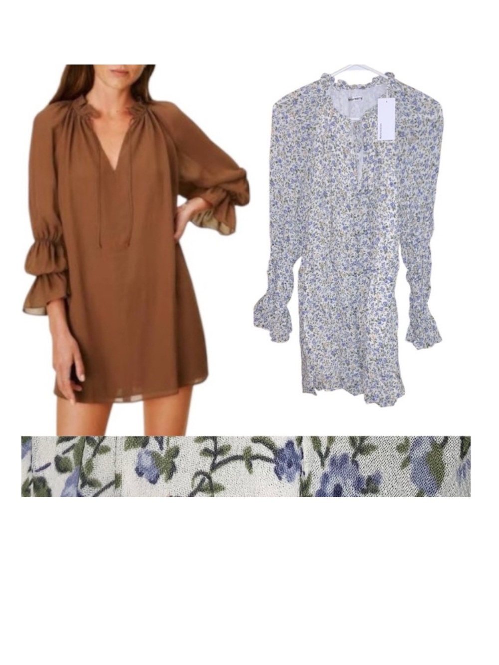 Reformation Adrienne mini dress in Pixie print